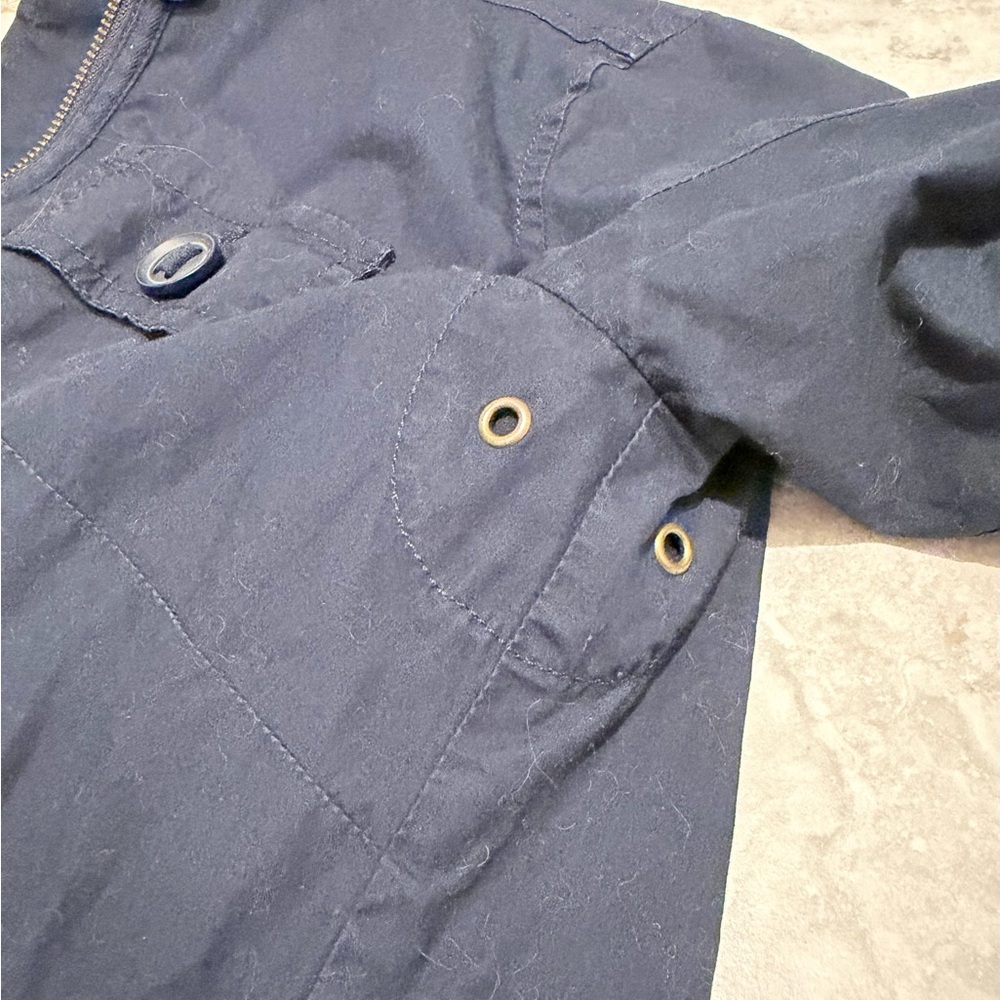 Talbots Petites Utility Jacket | Size P | Navy Blue | Floral Lined - Picture 5 of 6